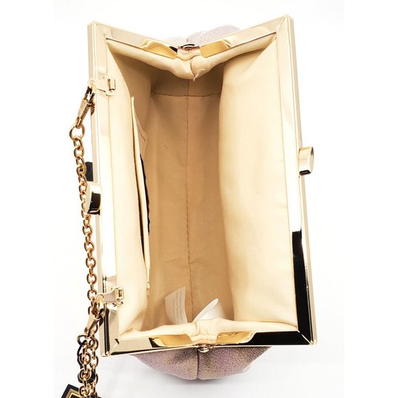 New La Regale Gold June Shimmer Jacquard Pouch Clutch $56.00 - Picture 4 of 4